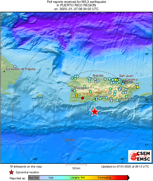 terremoto porto rico