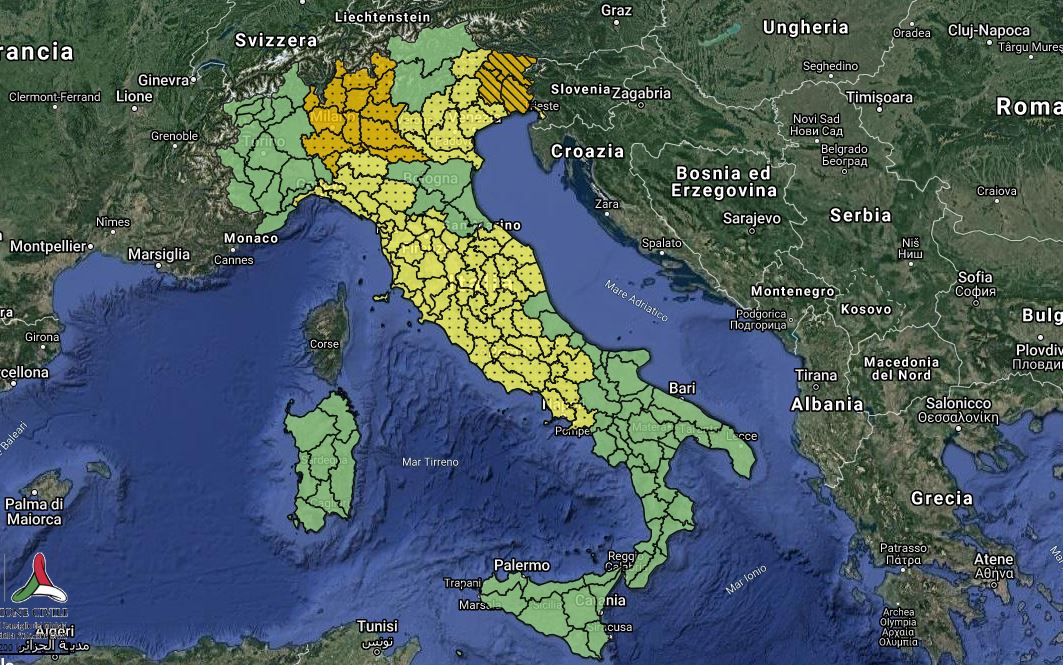 allerta meteo lunedi