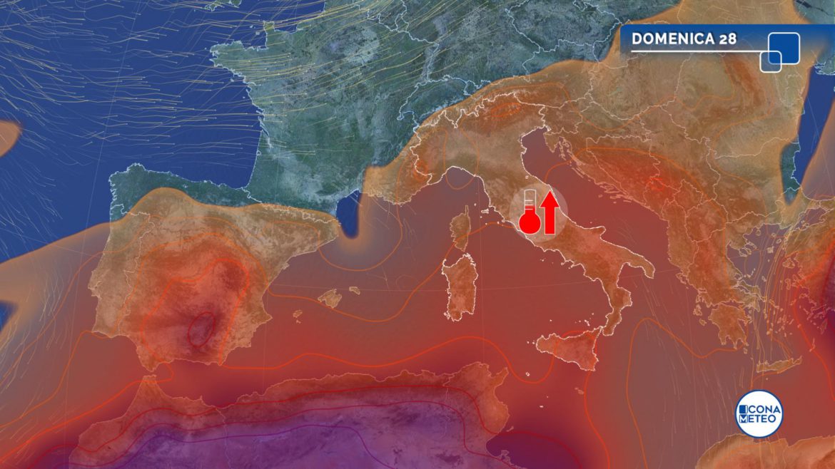 ondata di caldo da domenica