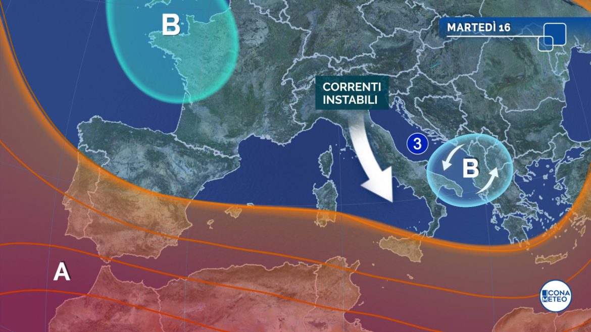 meteo martedì estate