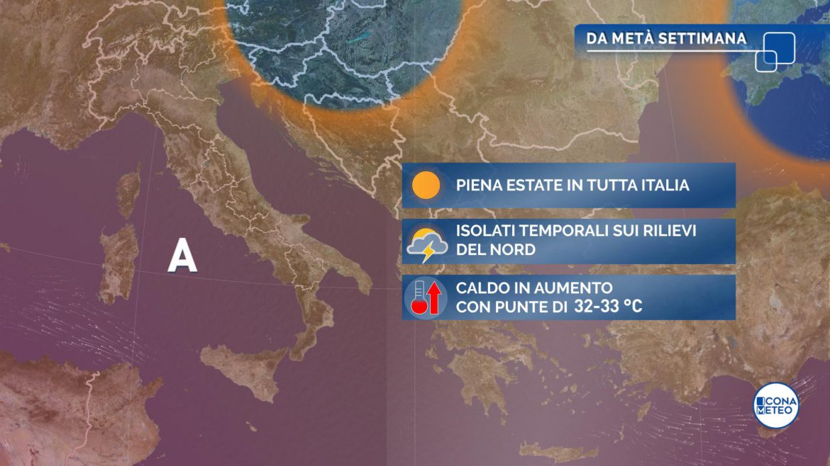 meteo prossimi giorni