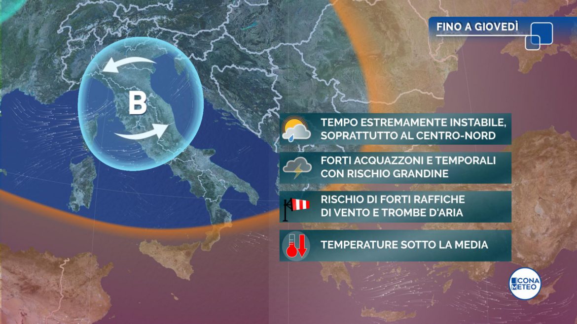 meteo giovedì instabile