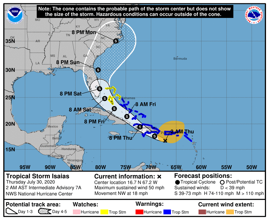 isaias caraibi tempesta