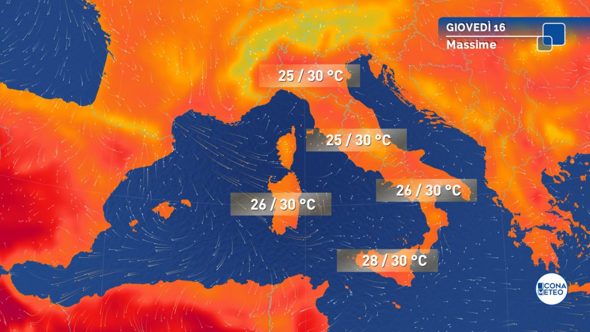 meteo giovedì