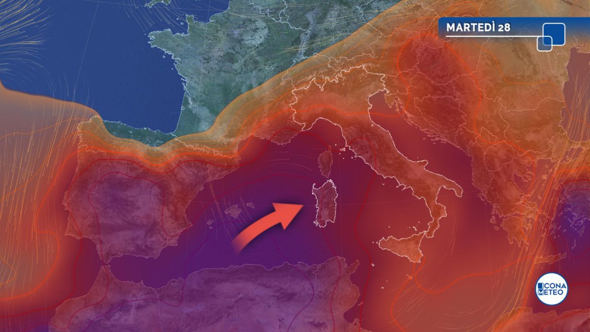 meteo martedì caldo