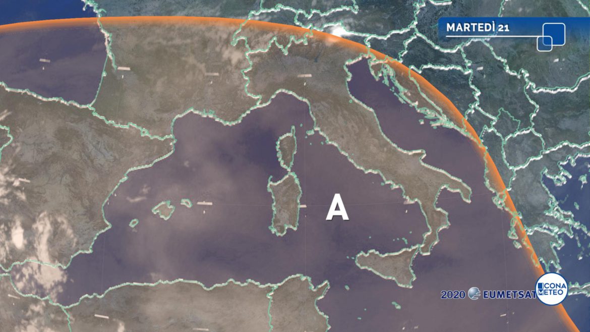 meteo martedì caldo