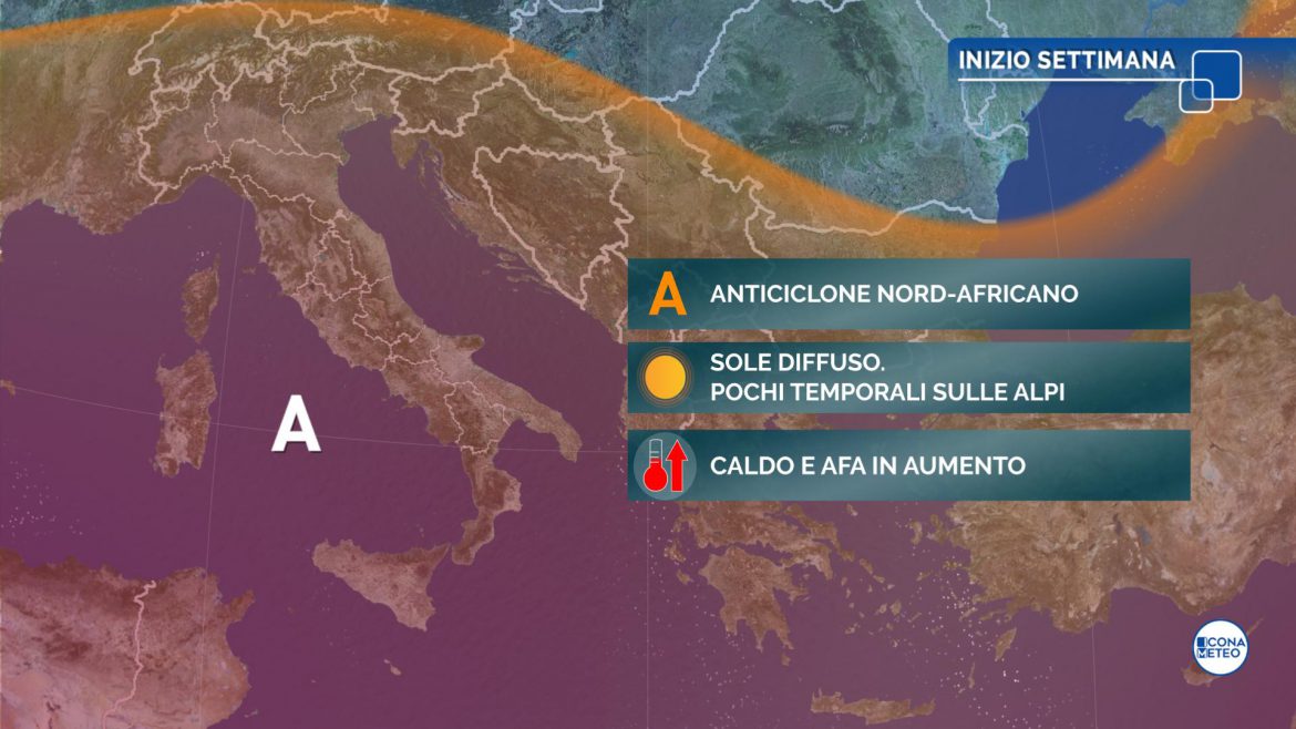 meteo estate prossima settimana