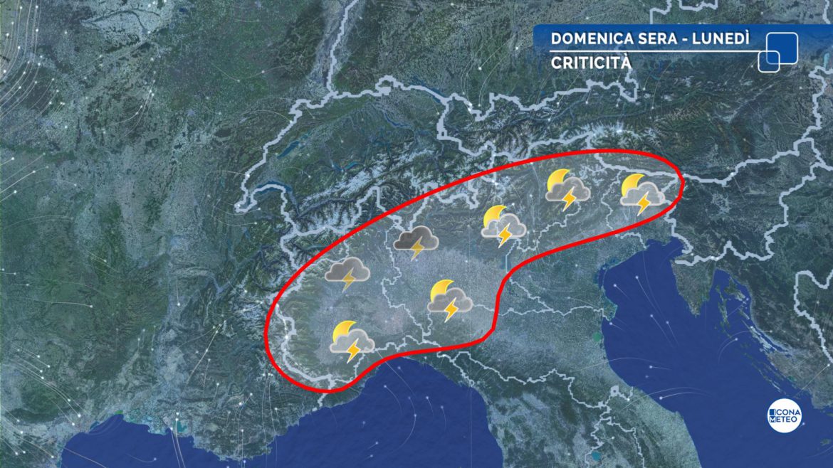 maltempo meteo lunedì
