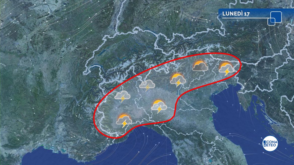 maltempo temporali lunedì