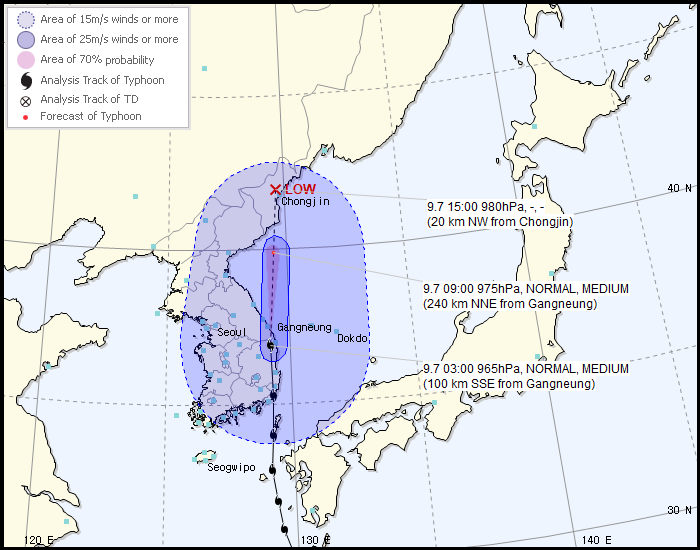 tifone haishen traiettoria