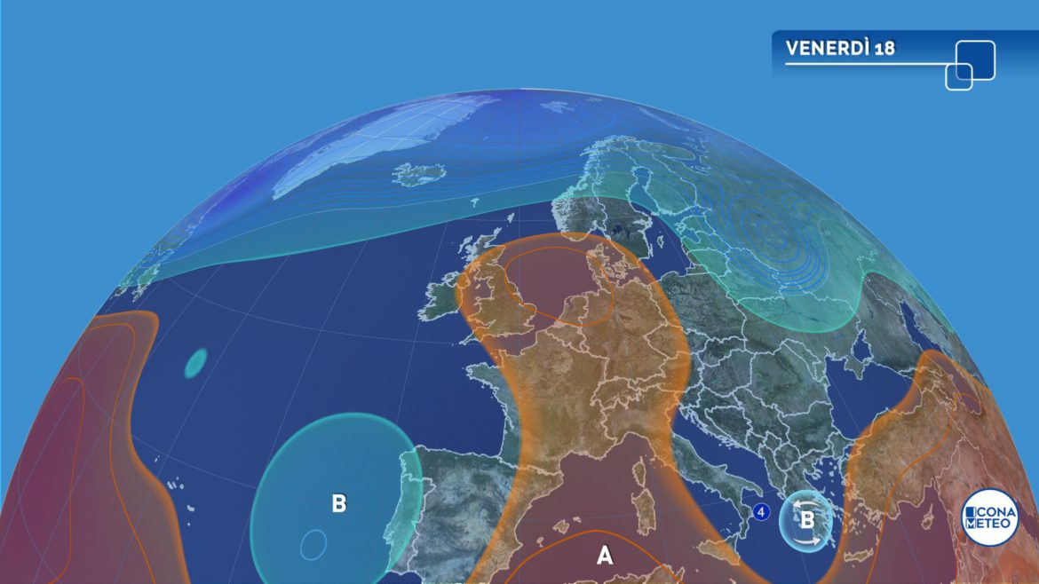 meteo venerdì