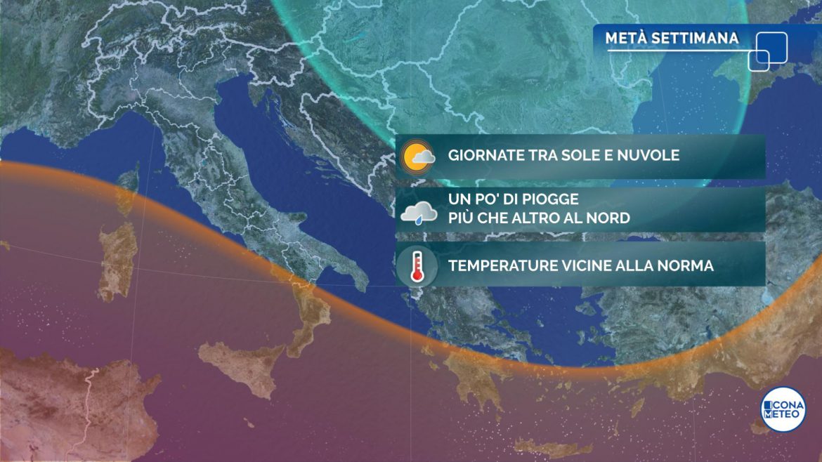 meteo metà settimana