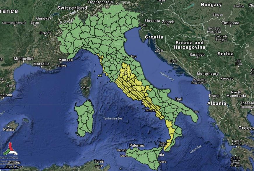 allerta meteo venerdì