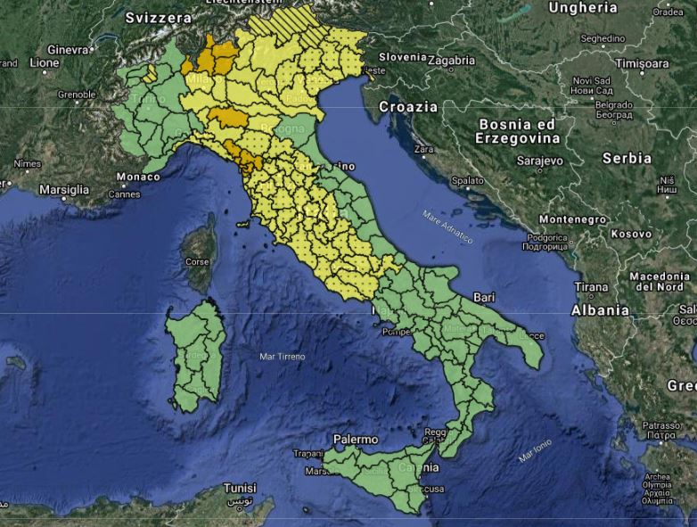 allerta meteo lunedì 5
