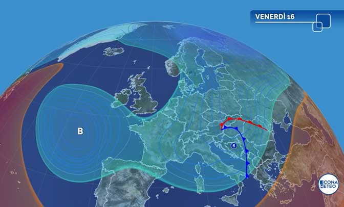 meteo venerdì