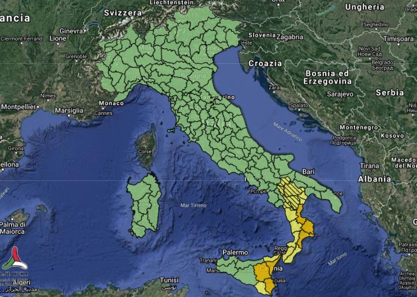 allerta meteo lunedì