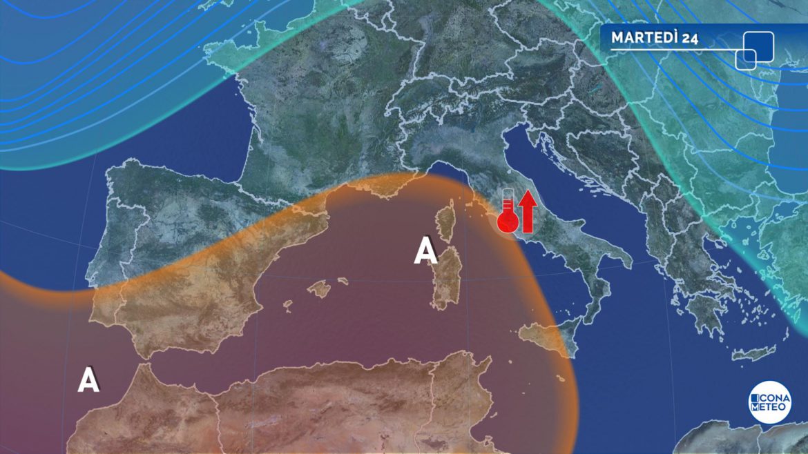 meteo martedì 24