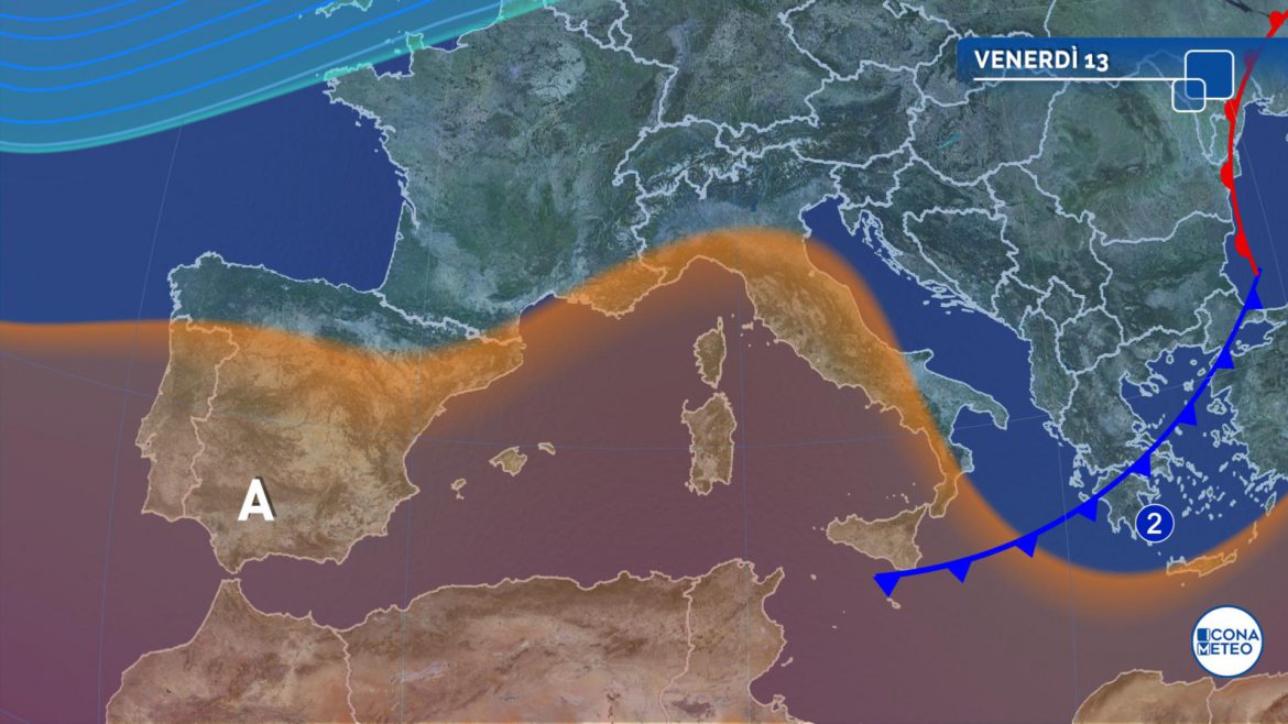 meteo venerdì