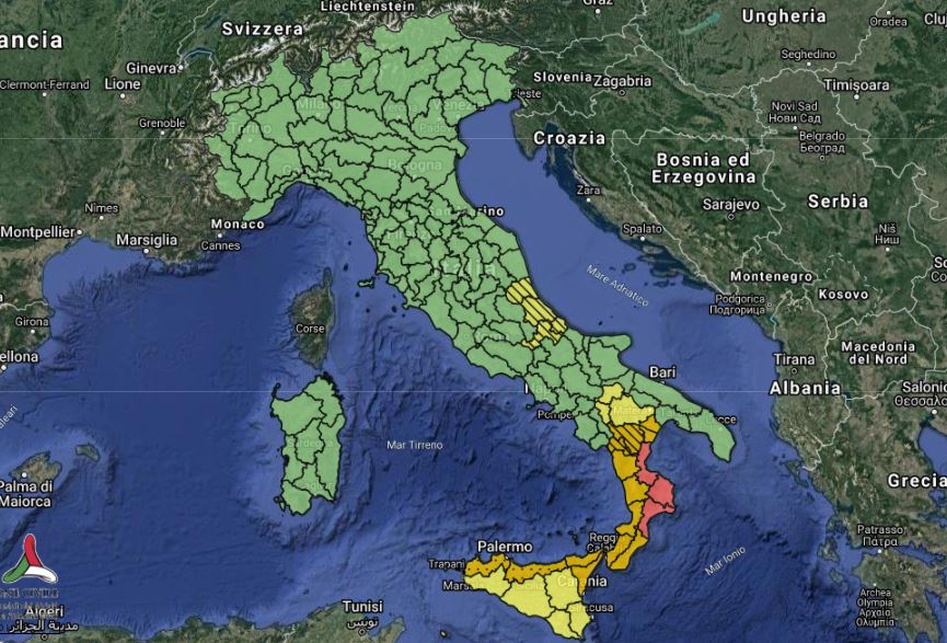 maltempo calabria allerta rossa sud