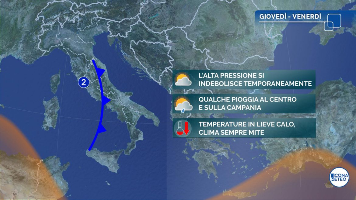 meteo giovedì