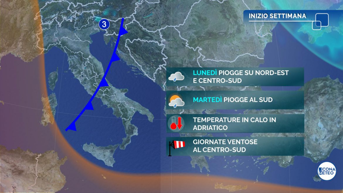 meteo inizio settimana