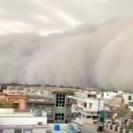 Tempesta di sabbia in India