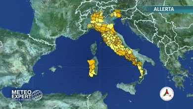 Photo of Weekend con FORTE MALTEMPO in atto: ALLERTA ARANCIONE in ben 11 regioni