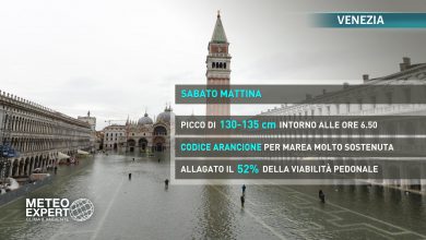 Photo of Acqua alta a Venezia: è sempre massima allerta. Oggi codice arancione