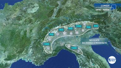 Photo of Tra oggi e domani tornano PIOGGIA e NEVE: ecco dove