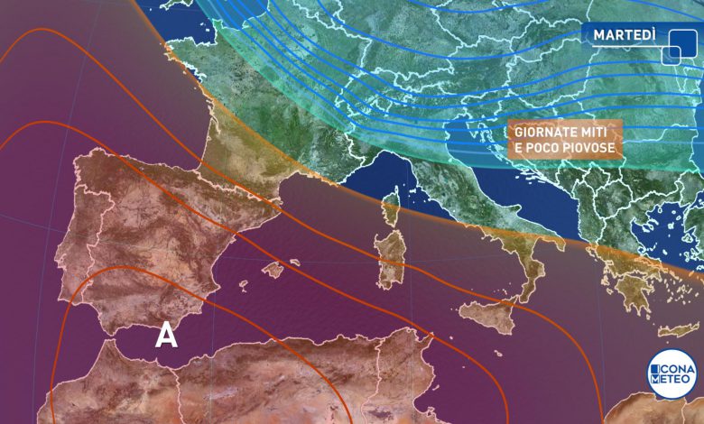 meteo martedì