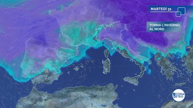 Photo of Da lunedì NUOVO CROLLO delle TEMPERATURE sull’Italia