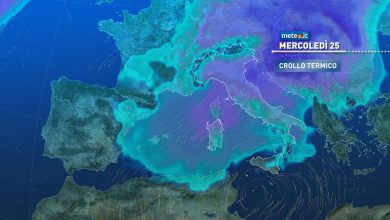 Photo of Vortice ciclonico in azione: oggi FREDDO, NEVE e forte maltempo