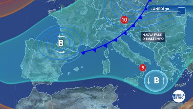 Photo of MALTEMPO INVERNALE sull’Italia, tornano freddo e neve a bassa quota