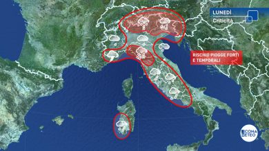 Photo of Forte MALTEMPO in arrivo da lunedì: tutti i dettagli