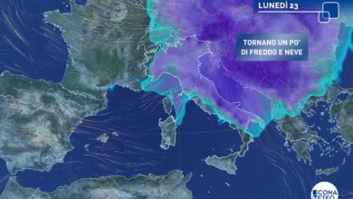 Photo of Ondata di FREDDO in arrivo: VALORI SOTTOZERO e NEVE: dettagli e tempistiche