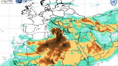 Photo of Vortice in risalita dal Nord Africa spinge tanta sabbia del Sahara verso l’Italia