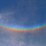 Un arcobaleno rovesciato sui cieli del Veneto