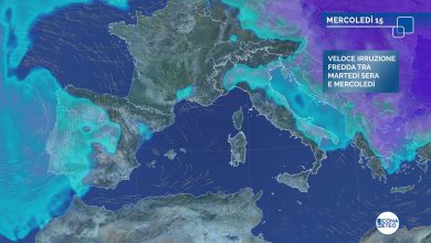 Photo of FORTI VENTI sull’Italia: TEMPERATURE in sensibile calo tra oggi e domani