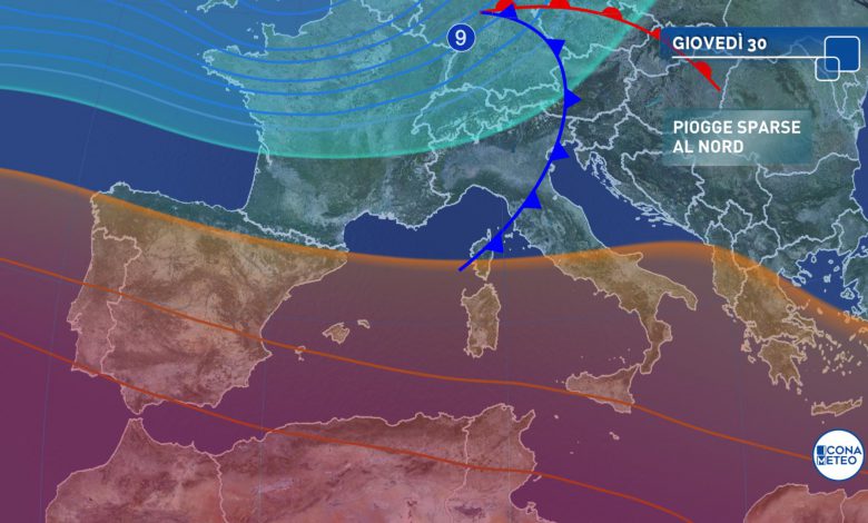 maltempo meteo giovedì