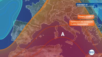 Photo of ANTICICLONE in rinforzo sull’Italia: bel tempo fino a domani
