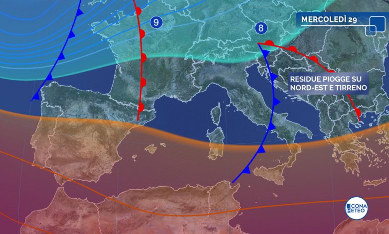 meteo maltempo bolla mercoledì