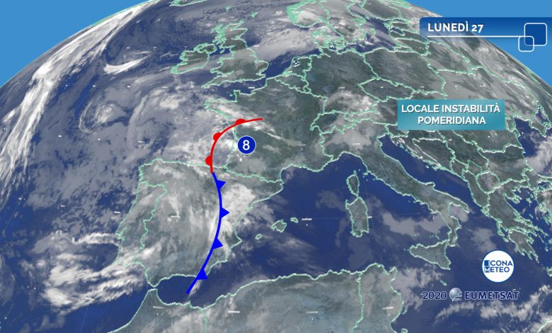 meteo lunedì satellite