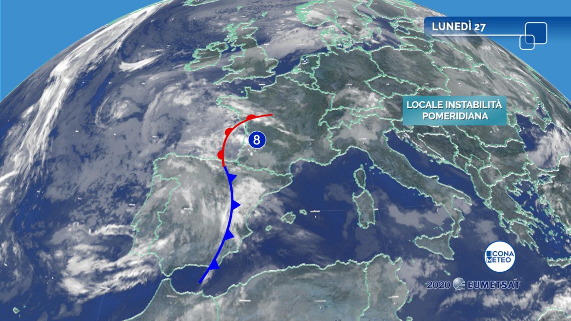 meteo lunedì satellite