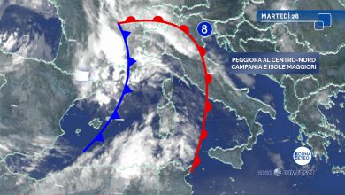 Photo of MALTEMPO sull’Italia: le zone a rischio di PIOGGIA FORTE