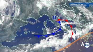 Photo of MALTEMPO: oggi ancora piogge, domani arriva un’altra PERTURBAZIONE
