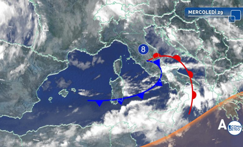 maltempo mercoledì satellite