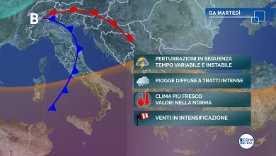 Photo of Giovedì nuovo PEGGIORAMENTO con rischio di FORTI PIOGGE: ecco dove
