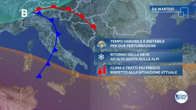 Photo of SETTIMANA con FORTI PIOGGE sull’Italia