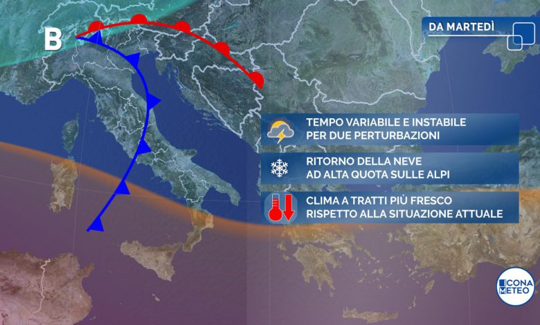 Settimana con forti piogge sull’Italia
