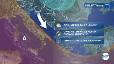 Photo of Weekend VENTOSO: PIOGGE sul VERSANTE ORIENTALE
